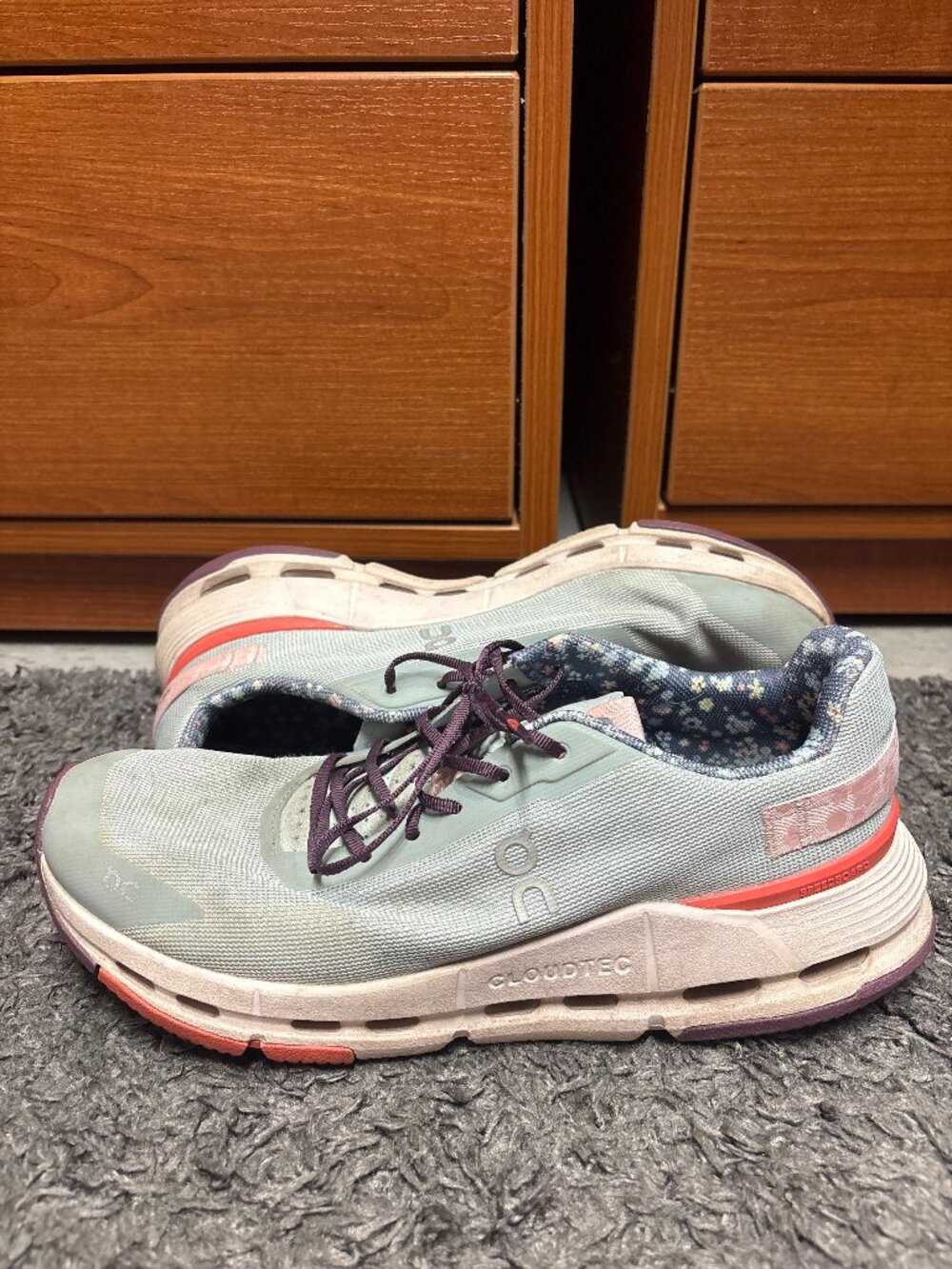 FP Movement x On Cloudnova Form 2 Women's 9 Sneakers i Surf / Oyster Running